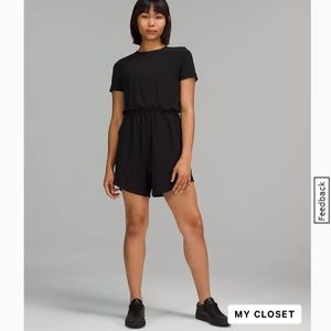 Lululemon Lightweight High-Neck Romper in Black